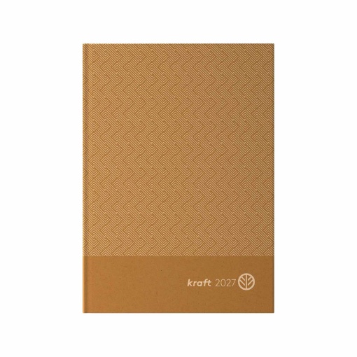 Agenda diária A5 2027 AMBAR Kraft sortido