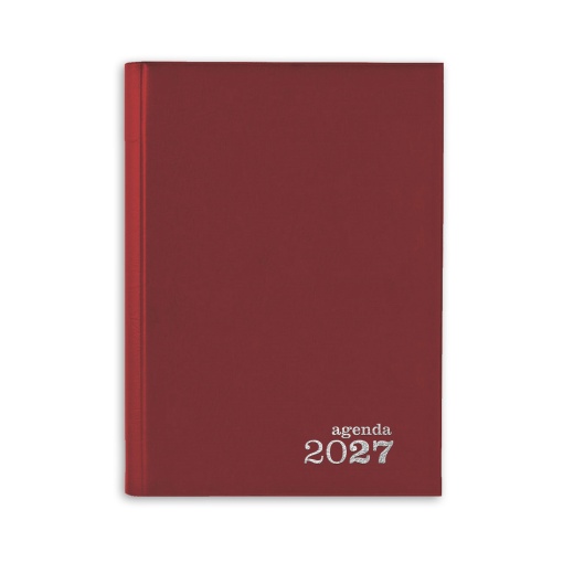 Agenda diária A5 2027 AMBAR Classic vermelho