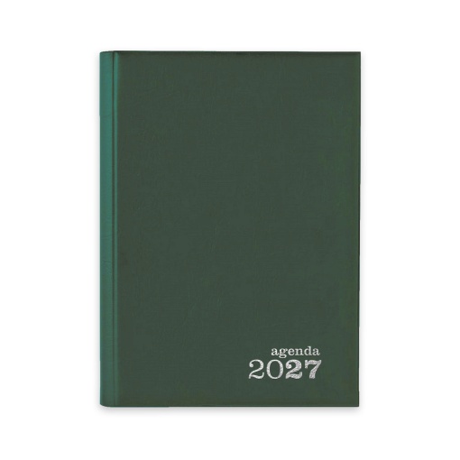 Agenda diária A5 2027 AMBAR Classic verde