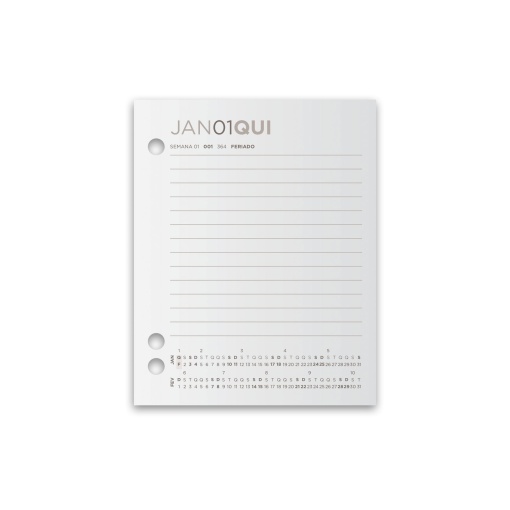 Bloco memorando 2027 AMBAR mini 90x100mm pautado com furos