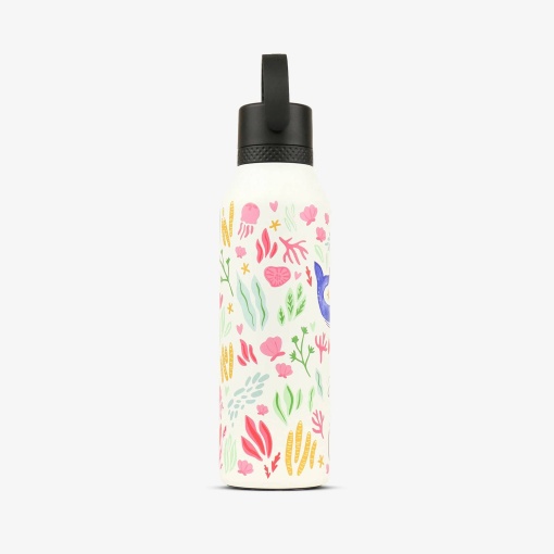 Botella termo RUNBOTT Mii Abigail Morales de 600 ml con crema para arrecifes