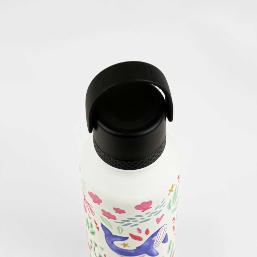 Botella termo RUNBOTT Mii Abigail Morales de 600 ml con crema para arrecifes