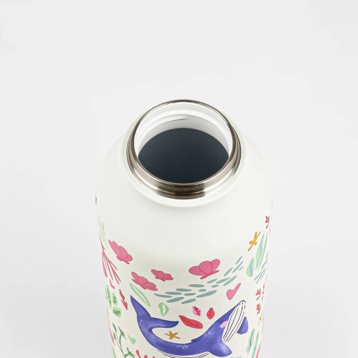 Botella termo RUNBOTT Mii Abigail Morales de 600 ml con crema para arrecifes
