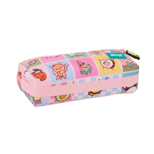 Triple pencil case with elastic closure, MR. WONDERFUL Comic
