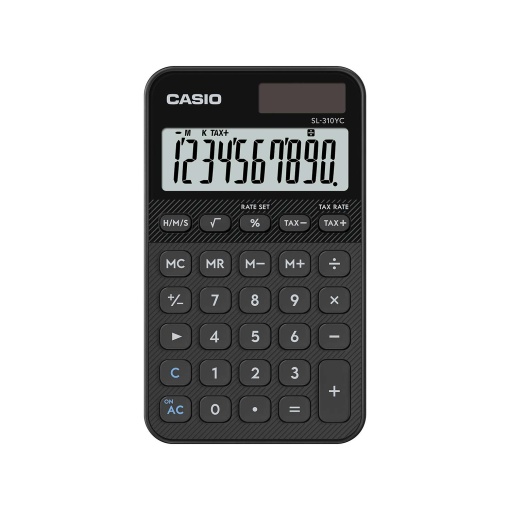 CASIO SL-310YC Pocket Calculator Black 10 Digits
