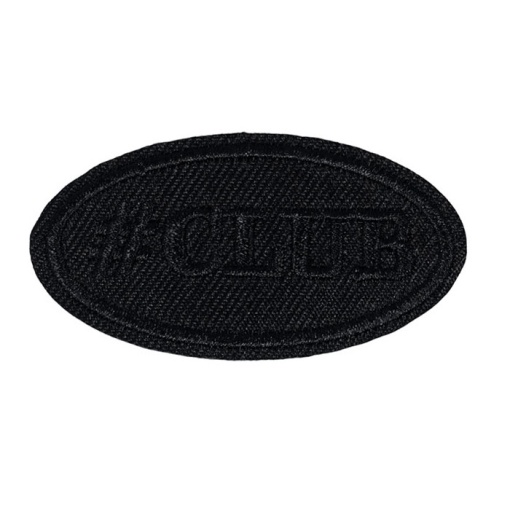 Aplicação de tecido termocolante Club 27x50mm preto Cose