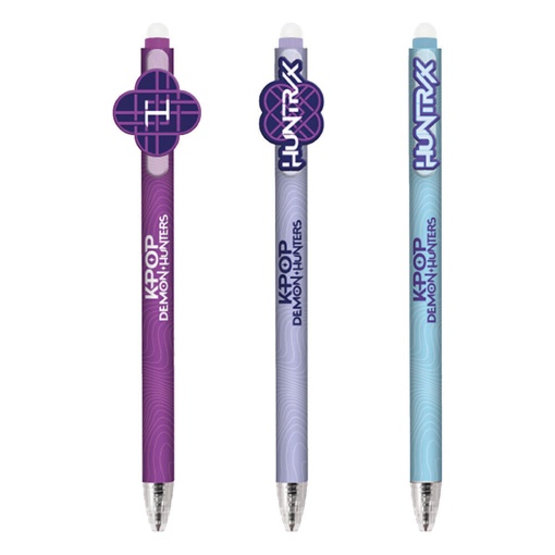 K-Pop Demon Hunters erasable gel ballpoint pen assorted