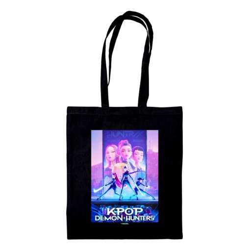 Tote bag K-Pop Demon Hunters 34.5x41x0.5cm black