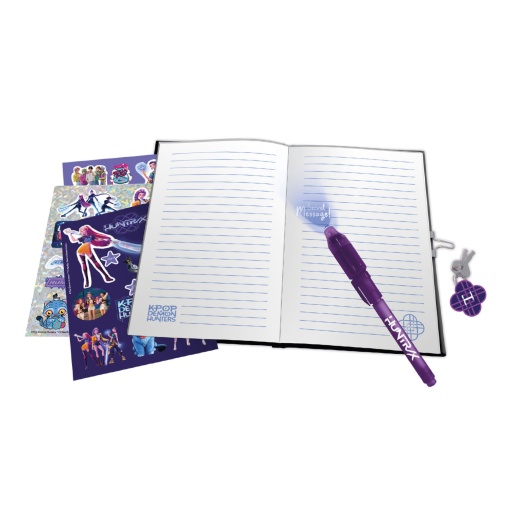Diary + magic pen + K-Pop Demon Hunters stickers