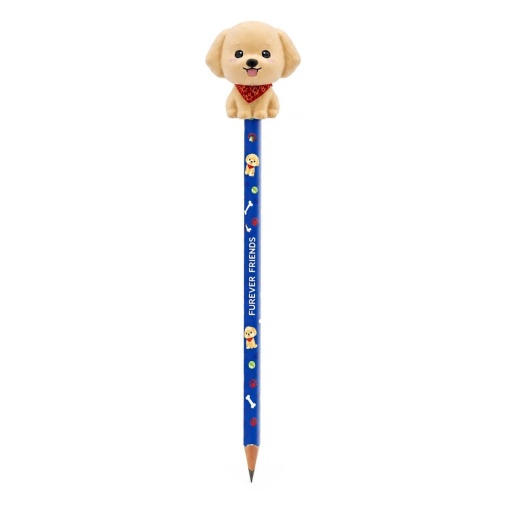 Lápis de grafite com squishy Legami Squeezies Golden "Fur-Ever Friends" HB nº 2