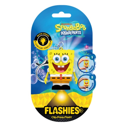 SpongeBob keychain with flashlight