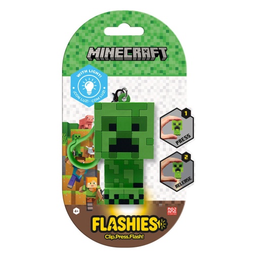 Llavero de Minecraft con linterna