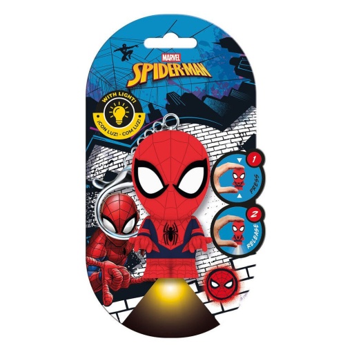 Marvel Spider-Man Keychain with Flashlight