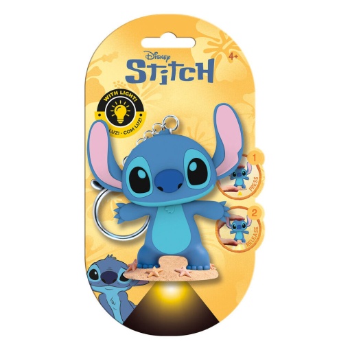 Disney Stitch Keychain with Flashlight