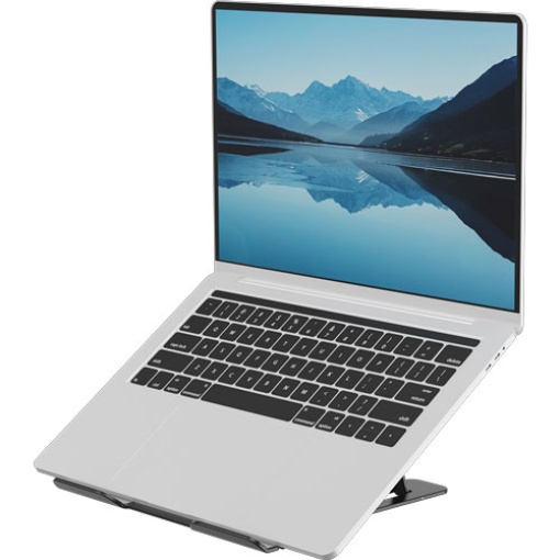 Suporte de elevação para PC portátil Fellowes Alumia preto