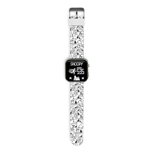 Reloj de pulsera digital con rastreador LED de Snoopy