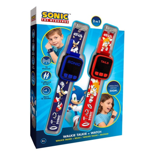 Sonic walkie-talkie wristwatch (2 units)