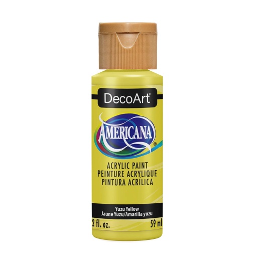 Tinta acrílica Decoart Americana amarelo yuzu DA441 59ml
