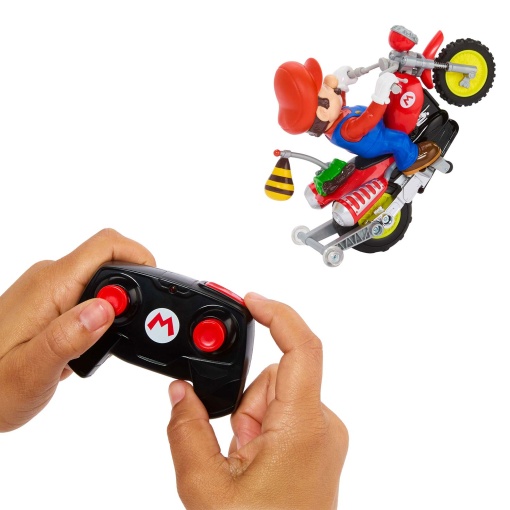 Hot Wheels RC Super Mario Galaxy motocross telecomandado para fazer cavalinhos do Mario Mattel