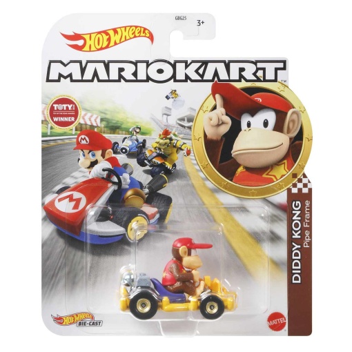 Hot Wheels Mario Kart Diddy Kong Retro Mattel GBG25/GRN15
