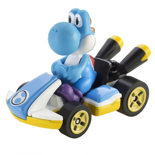 Hot Wheels Mario Kart Light-Blue Yoshi Standard Kart Mattel GBG25/GBG35