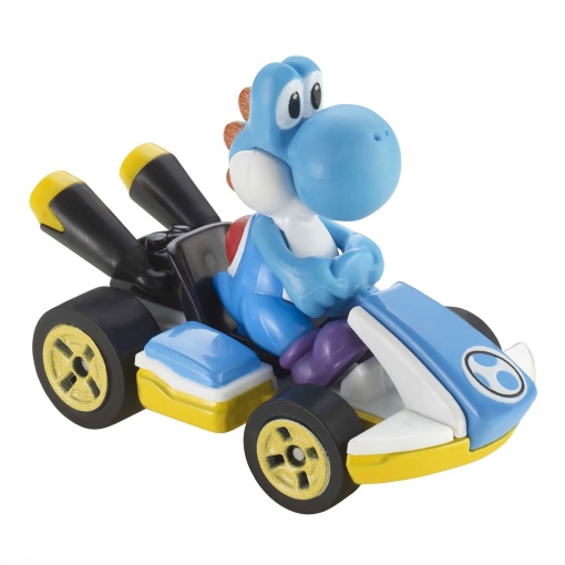 Hot Wheels Mario Kart Light-Blue Yoshi Standard Kart Mattel GBG25/GBG35