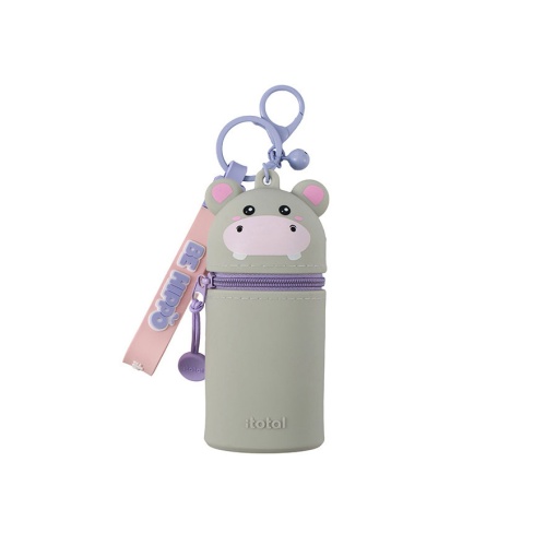 Porta-chaves com bolsa de silicone iTotal Hippo