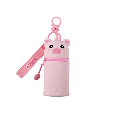 Porta-chaves com bolsa de silicone iTotal Piggy
