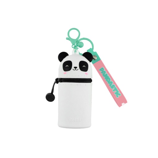 Porta-chaves com bolsa de silicone iTotal panda