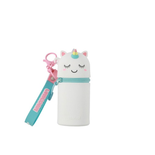 Porta-chaves com bolsa de silicone iTotal unicórnio