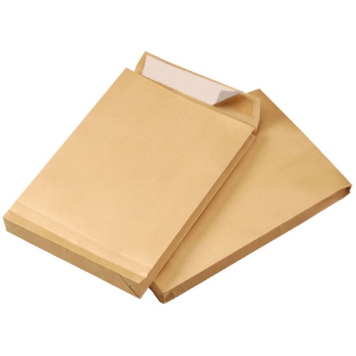 C4 229x324x40mm gusset envelope, 130g silicone kraft paper (250 units)