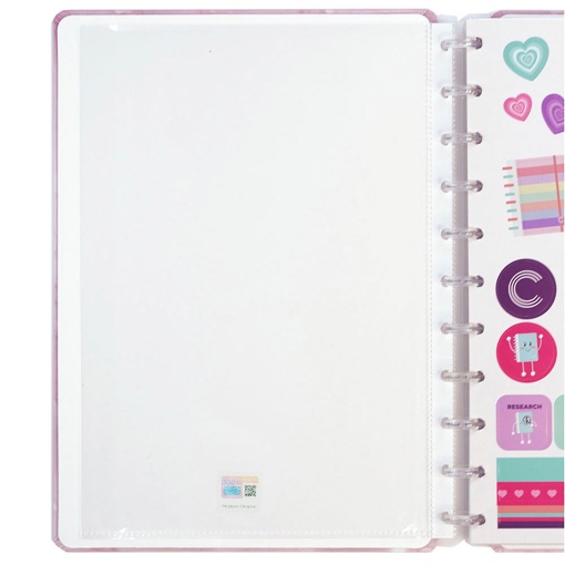 Caderno Inteligente grande (215x280mm) pautado Mineral Collection Mist