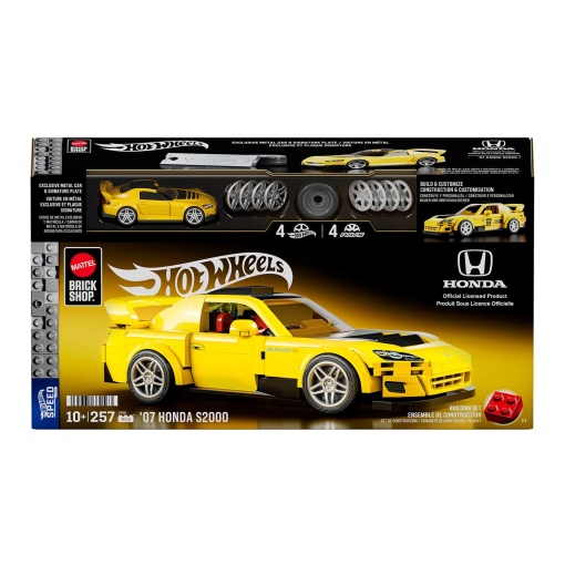Hot Wheels Speed Series Brick Shop '07 Honda S2000 257 peças Mattel JFR88