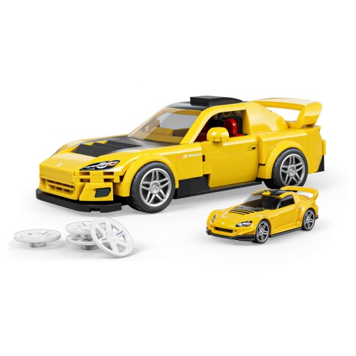 Hot Wheels Speed Series Brick Shop '07 Honda S2000 257 peças Mattel JFR88