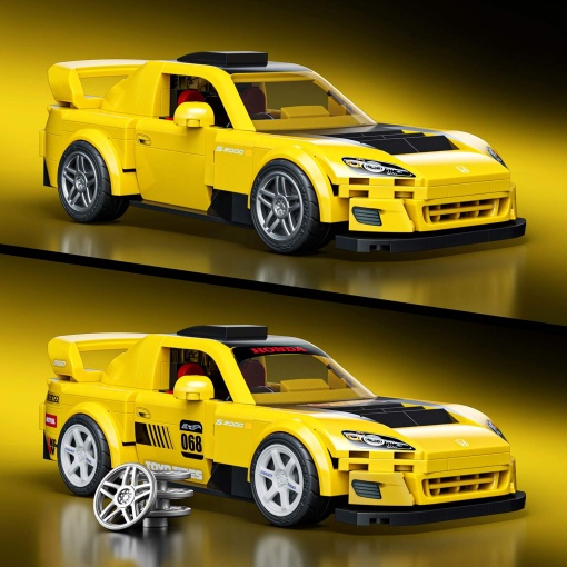 Hot Wheels Speed Series Brick Shop '07 Honda S2000 257 peças Mattel JFR88