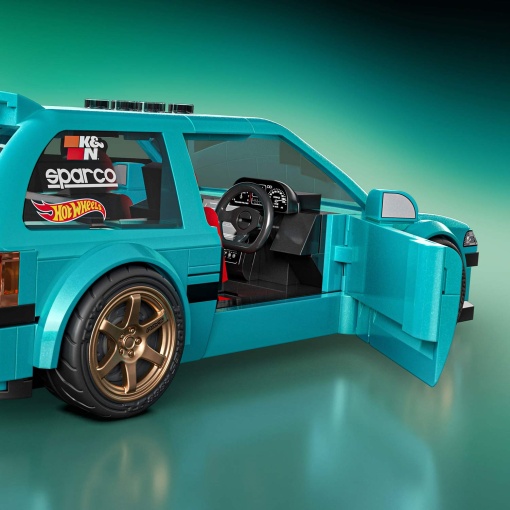 Hot Wheels Speed Series The Hot Ones Brick Shop Custom '90 Honda Civic EF 248 peças Mattel JHF62