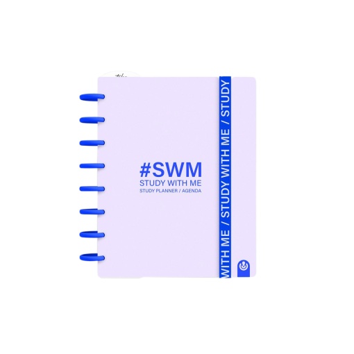 Weekly school diary A5 2026/27 12 months Ingeniox Study With Me mauve