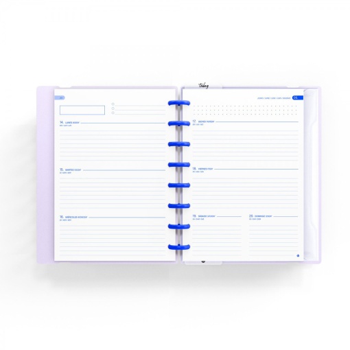Weekly school diary A5 2026/27 12 months Ingeniox Study With Me mauve