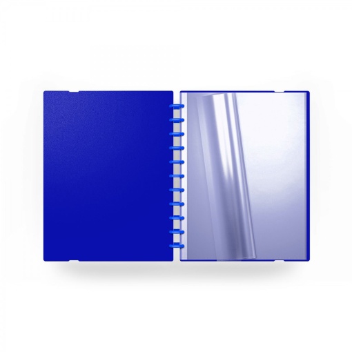 Ingeniox Study With Me A4 Portfolio, 30 pockets with blue elastic band.