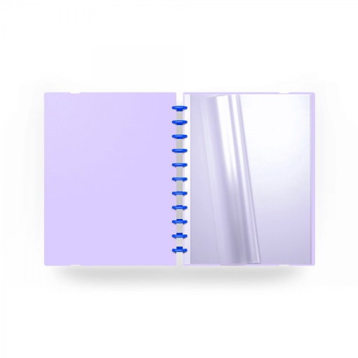 Ingeniox Study With Me A4 Portfolio, 30 pockets with elastic closure, mauve.