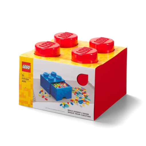 LEGO Storage & Lifestyle 25x25x18cm Red Storage Box with Drawer