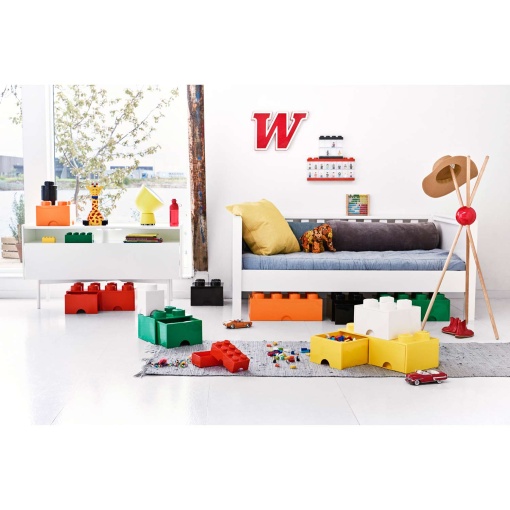 LEGO Storage & Lifestyle 2-Drawer Storage Box, 50x25x18cm, Red