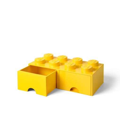 LEGO Storage & Lifestyle 2-Drawer Storage Box, 50x25x18cm, Yellow