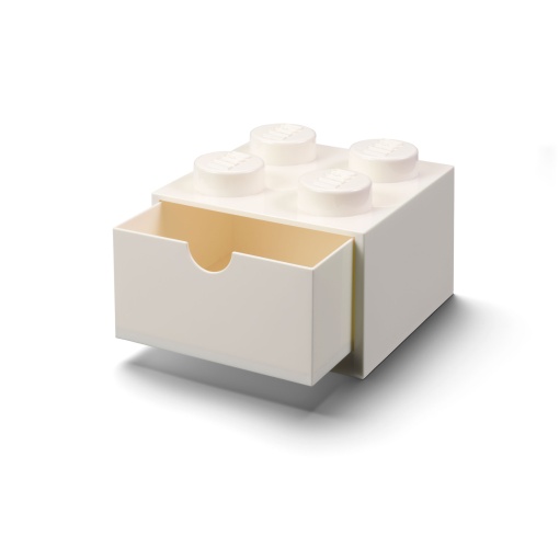 Caixa de arrumação para secretária com gaveta LEGO Storage & Lifestyle 15,8x15,8x11,3cm branco