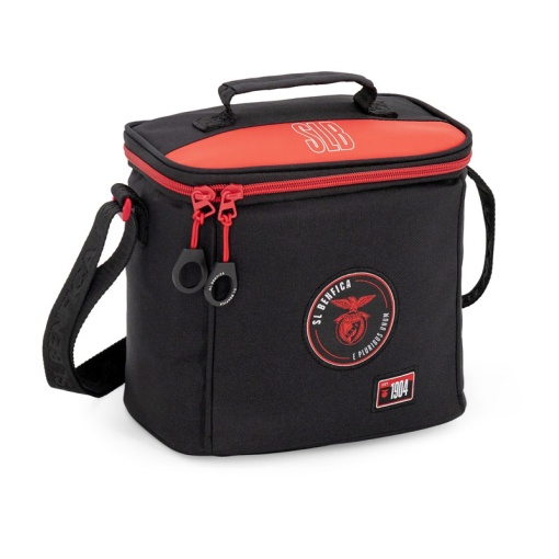 Lancheira térmica Benfica preto 22x19x14cm