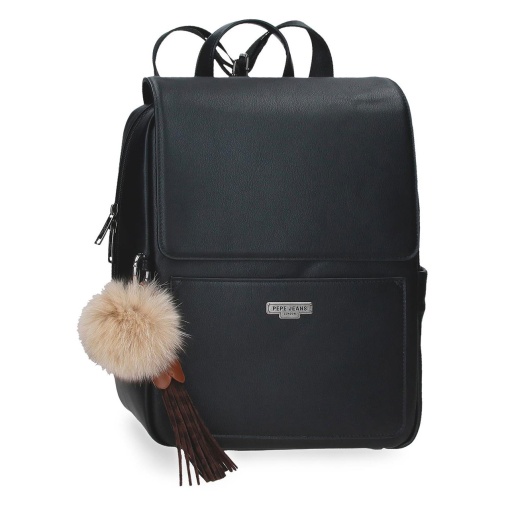 Mochila para portátil 11" e tablet Pepe Jeans Margaret preto adaptável a trolley