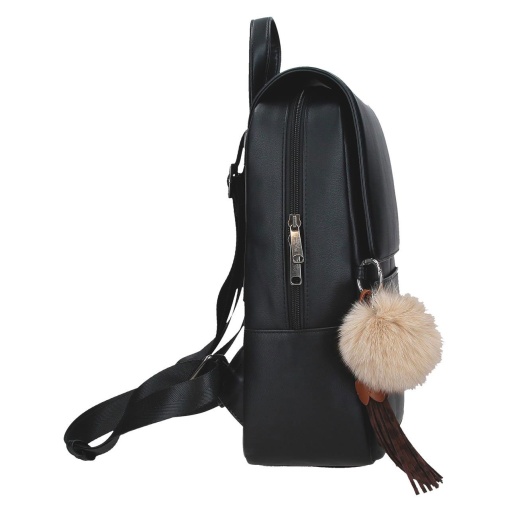 Pepe Jeans Margaret black backpack for 11" laptops and tablets, adaptable to a trolley.