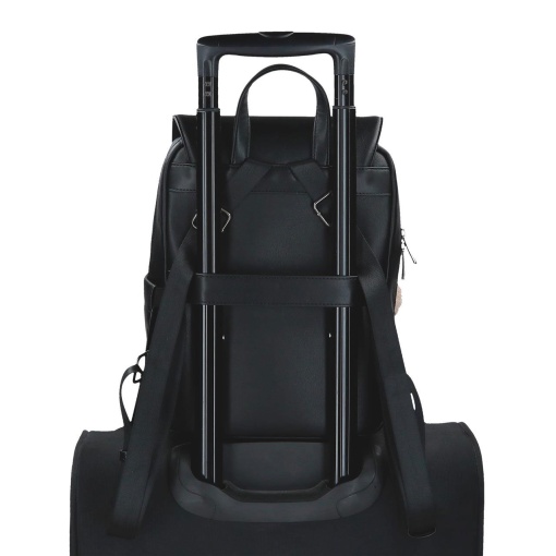 Pepe Jeans Margaret black backpack for 11" laptops and tablets, adaptable to a trolley.
