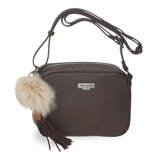 Mala de tiracolo Pepe Jeans Margaret castanho 21x15x6cm