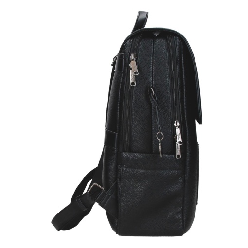 Pepe Jeans Frame black backpack for 13.3" laptop and tablet, adaptable to a trolley.